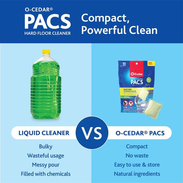 PACS Hard Floor Cleaner, Crisp Citrus Scent (10-Count) (2-Pack)