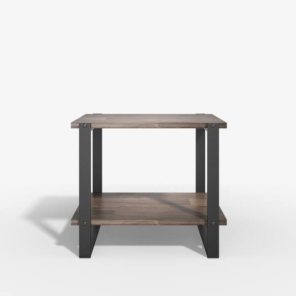 Table basse Table d/'appoint en bois massif de 53 cm ZINUS Brock Facile à monter