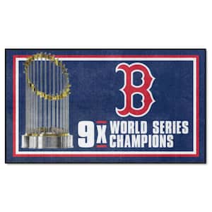 Boston Red Sox Blue Dynasty 3 ft. x 5 ft. Plush Area Rug