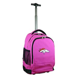 NFL Denver Broncos 19 in. Pink Wheeled Premium Backpack