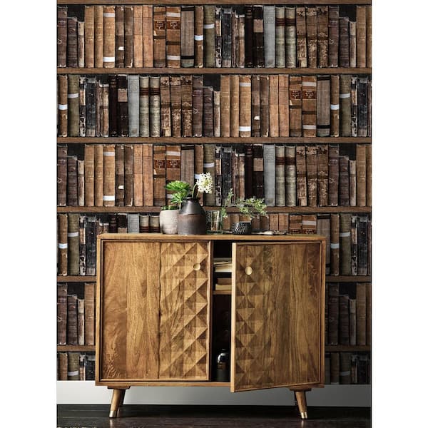 By the Book Vintage Vinyl Peel and Stick Wallpaper Roll (Covers 30.75 sq. ft. )