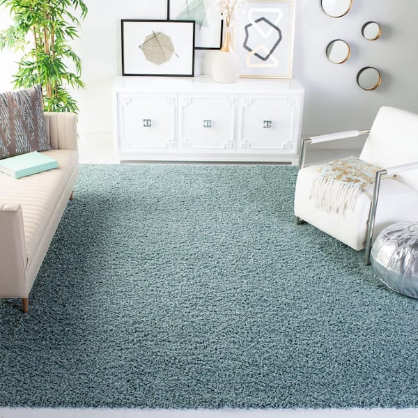Modera 10 ft. x 14 ft. Seafoam Solid Color Area Rug