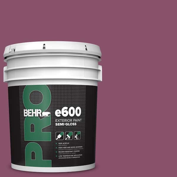 BEHR PRO 5 gal. #M120-7 Raspberry Crush Semi-Gloss Exterior Paint