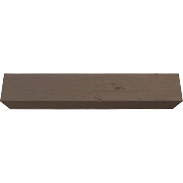Ekena Millwork Endurathane 8 in. H x 6 in. W x 16 ft. L Knotty Pine Cedar Bark Faux Wood Beam