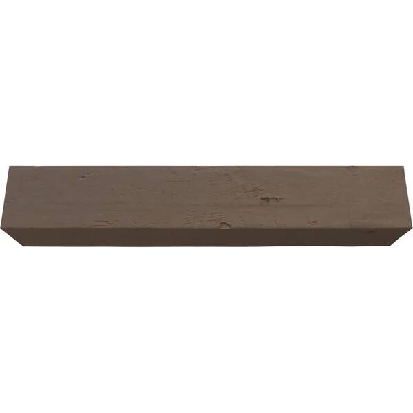 Ekena Millwork Endurathane 8 in. H x 8 in. W x 10 ft. L Knotty Pine Cedar Bark Faux Wood Beam
