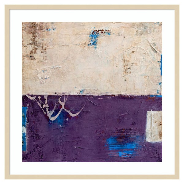 Amanti Art Orchids Flirt by Erin Ashley 33 in. W x 33 in. H. Wood Framed Wall Art Print Framed in Brown