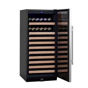 Single Zone 23.42 in. 98-Bottle Convertible Stainless Steel Wine Cooler