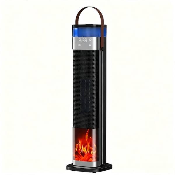 Optimus 14 in. Oscillating Dish Heater in Black 985117722M - The