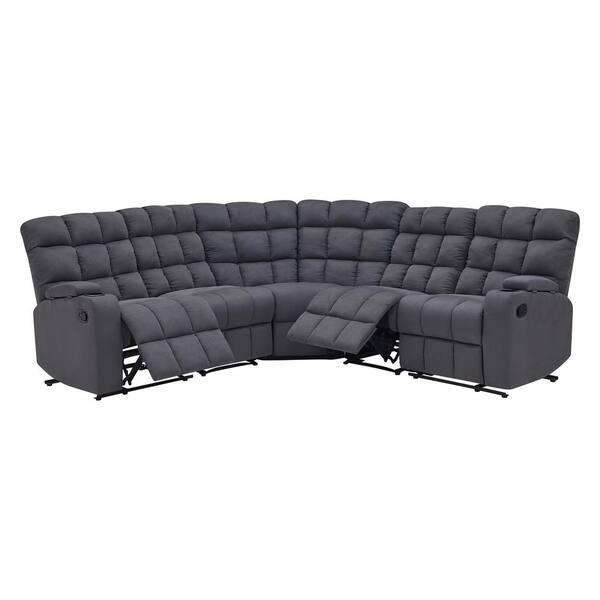 Seater Curved Reclining Sectional Sofa