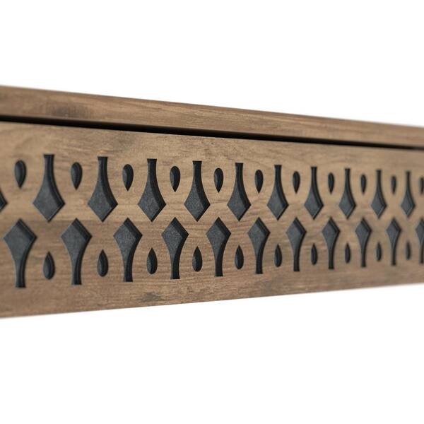 GALANO Japtur 31.5 in. Knotty Oak with Gray Stone Square GALANO Japtur 31.5 in. Knotty Oak with Gray Stone Square