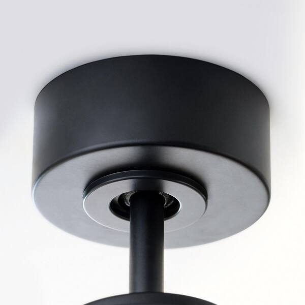 Generation Lighting - Fan Peel Smart 52 in. Indoor/Outdoor Midnight Black Standard Downrod Mount Ceiling Fan with LED Light Kit and Remote