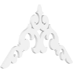 1 in. x 36 in. x 21 in. (14/12) Pitch Kendall Gable Pediment Architectural Grade PVC Moulding