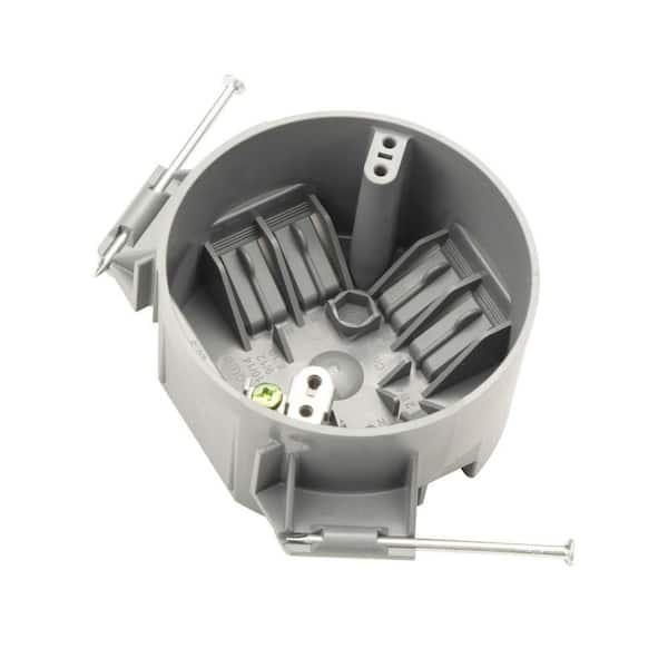 1-Gang Round 20 cu. in. PVC New Work Electrical Outlet Box (50-Case)