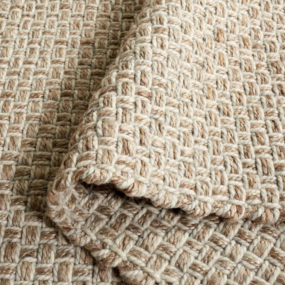 Gray Flat Woven Handmade Wool Area Rug, 5' x 8'
