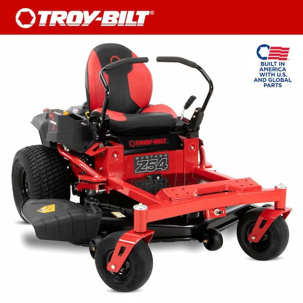 Troy-Bilt Mustang 54 in. 24 HP V-Twin Kohler 7000 Series Engine Dual Hydrostatic Drive Gas Zero Turn Riding Lawn Mower