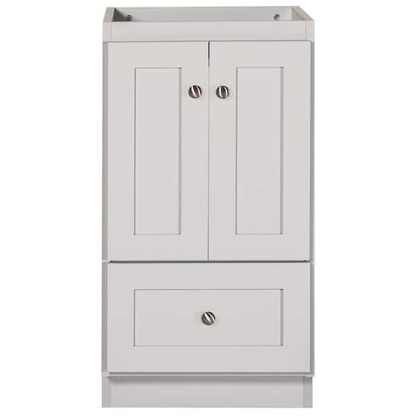 Simplicity by Strasser Shaker 18 in. W x 21 in. D x 34.5 in. H Bath Vanity Cabinet without Top in Dewy Morning