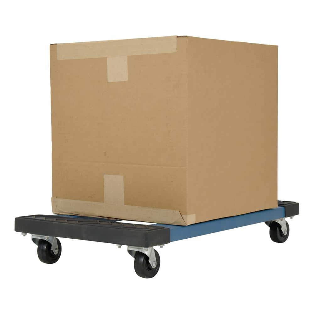 MaxPro 1000 lb Capacity 18x30" Heavy-Duty Plastic Dolly with Rubber Wheels