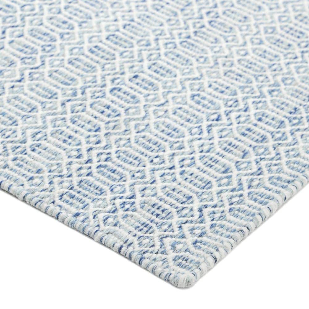 Cloud Geometric Handmade Wool Area Rug 10' x 14'