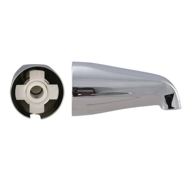 Westbrass 5-1/4 in. Standard Rear Connection Tub Spout in Chrome