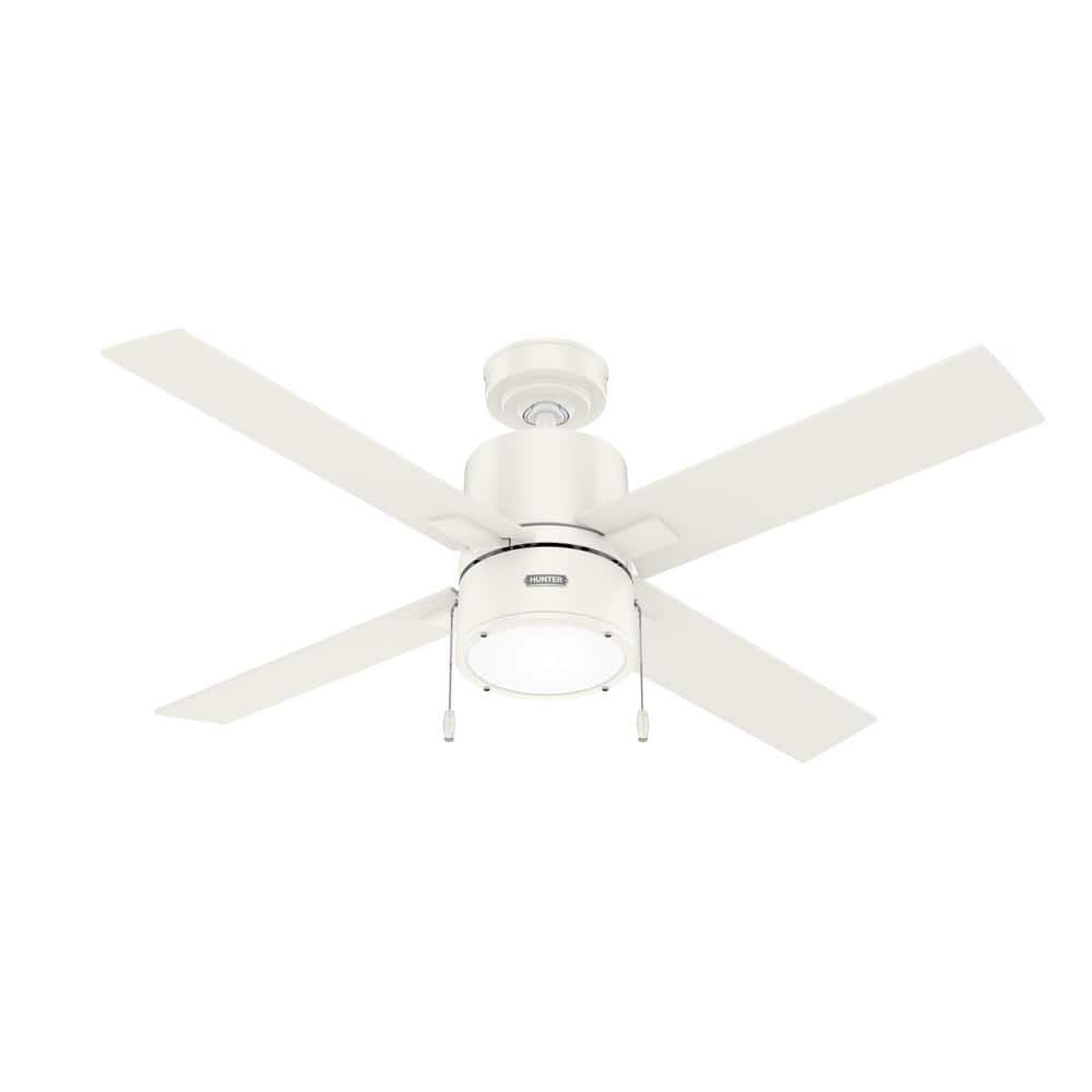 Beck 52 in. LED Indoor Fresh White Ceiling Fan with Light Kit