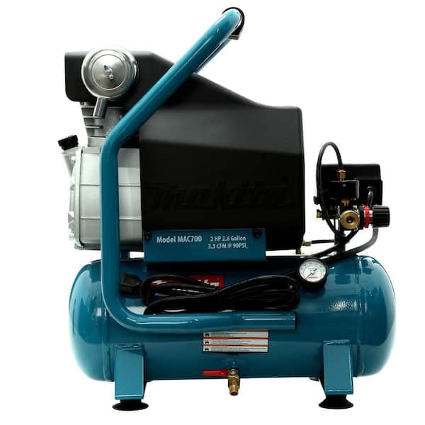 Makita 2.6 Gal. HP Electrical Hot Dog Air Compressor MAC700 - The Depot