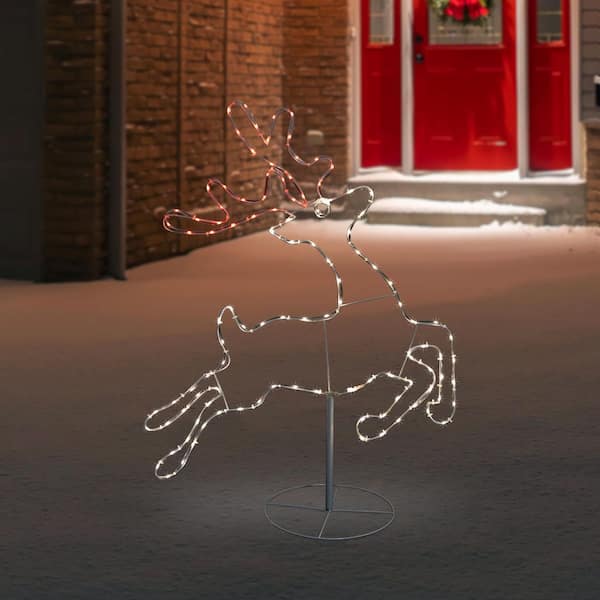 Northlight 36 in. Lighted Running Reindeer Silhouette