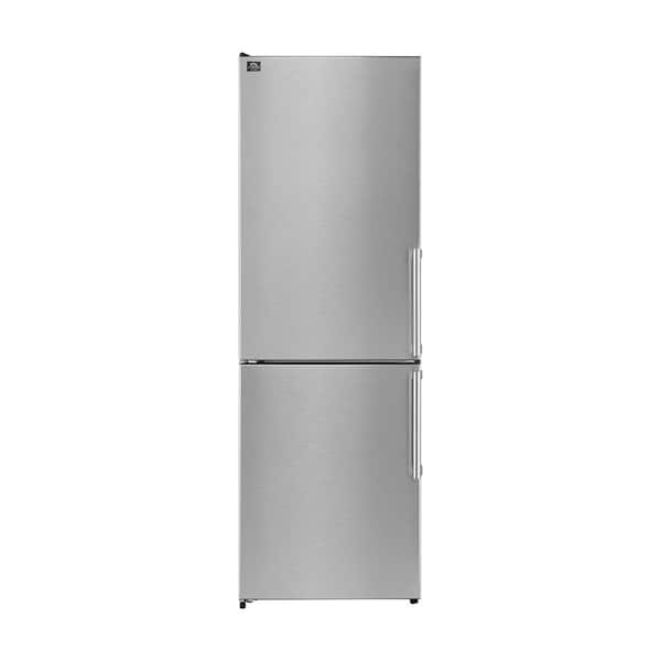 Forno Guardia 23.4 in. Stainless Steel Bottom Freezer Refrigerator Left Swing, 10.8 cu. ft.