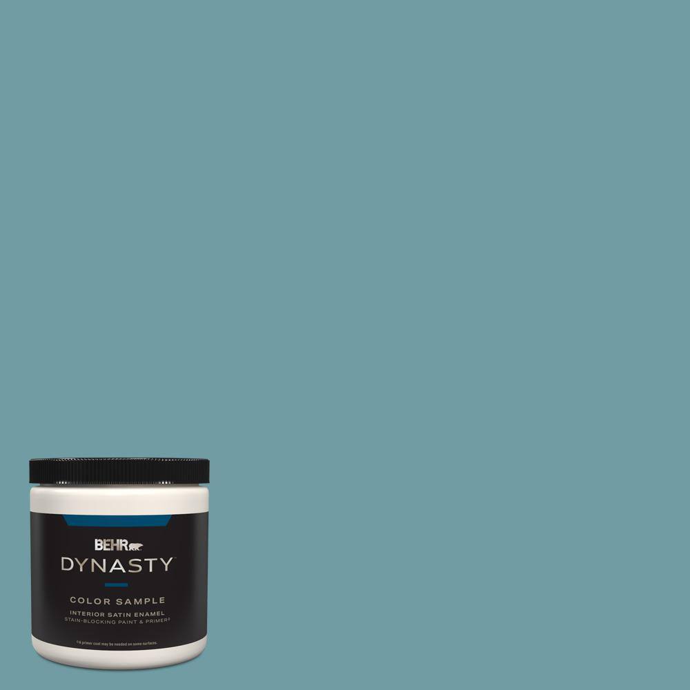 BEHR DYNASTY 8 oz. #PPU13-07 Voyage One-Coat Hide Satin Enamel Stain ...