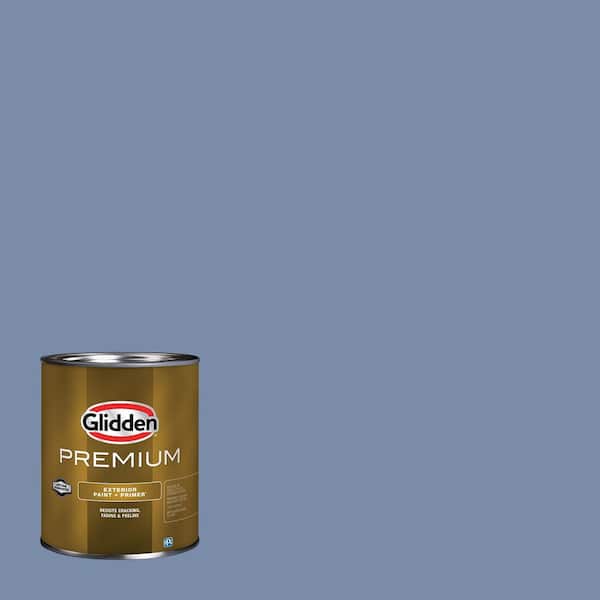 Glidden Premium 1 qt. PPG1165-5 Evening Hush Satin Exterior Latex Paint
