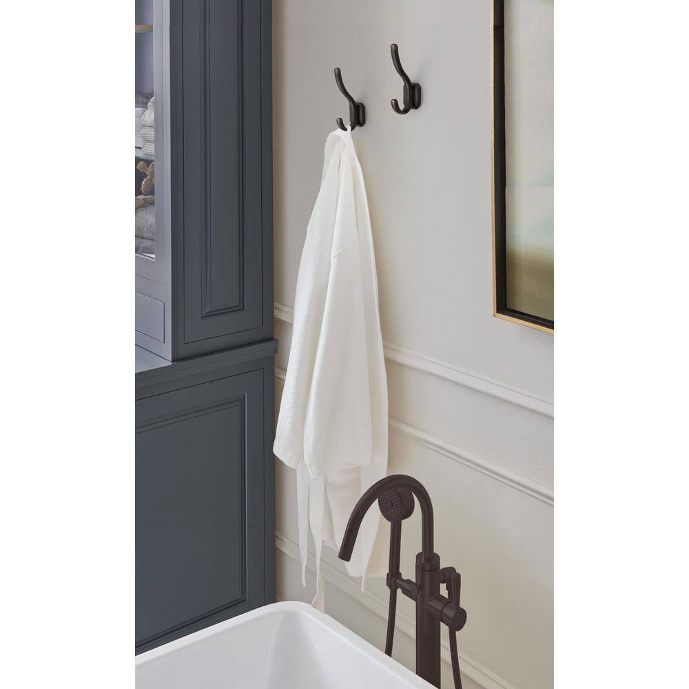 Oil Rubbed Bronze Double Prong Decorative Wall Hook