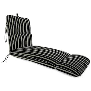 74 in. L x 22 in. W x 5 in. T Outdoor Chaise Lounge Cushion in Platt Ink