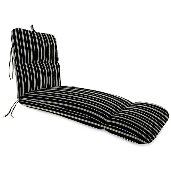 Jordan Manufacturing 74 in. L x 22 in. W x 5 in. T Outdoor Chaise Lounge Cushion in Platt Ink