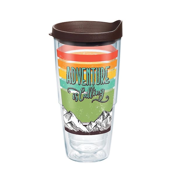 Tervis Adventure Is Calling 24 oz. Clear Plastic Travel Mugs Double Walled  Insulated Tumbler with Travel Lid 1356256 - The Home Depot