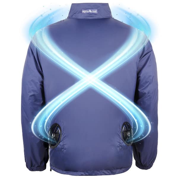 ジャケット・アウター cool5 ALPHACOOL Unisex XXL Navy 5-Volt Cooling Fan Jacket AC-FJ-5V-N-XXL