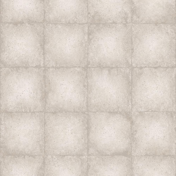 Unbranded Ambiance Beige Metallic Geometric Tile Vinyl Non-Pasted Wallpaper (Covers 57.75 sq.ft.)