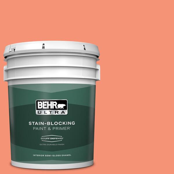 BEHR ULTRA 5 gal. #200B-5 Indian Dance Extra Durable Semi-Gloss Enamel Interior Paint & Primer