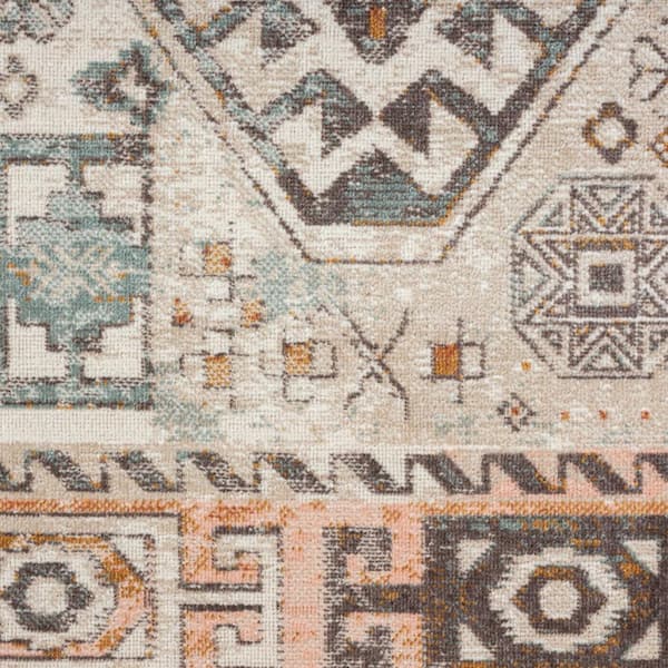 Cream 8 ft. x 10 ft. Woven Polypropylene Indoor/Outdoor Area Rug