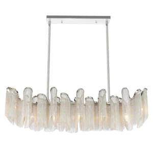 Daisy 7 Light Down Chandelier With Chrome Finish
