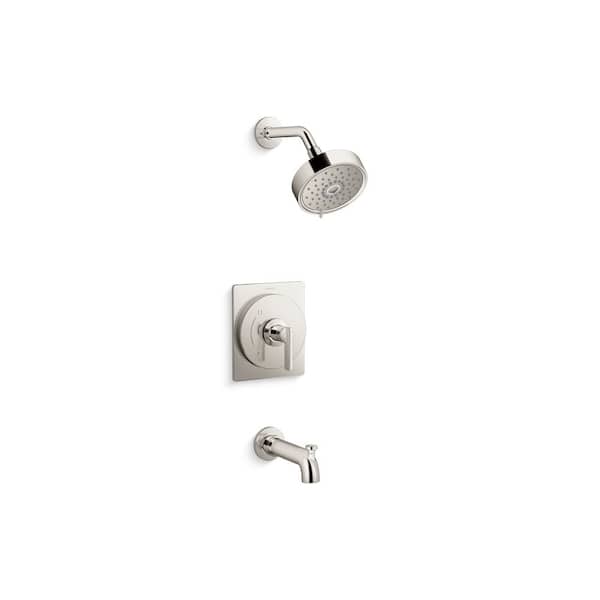 KOHLER Castia By Studio McGee Rite-Temp Bath and Shower Trim Kit 1.75 GPM in Vibrant Polished Nickel