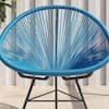 CORVUS Acapulco Peacock Blue Outdoor Lounge Chair Set of 2