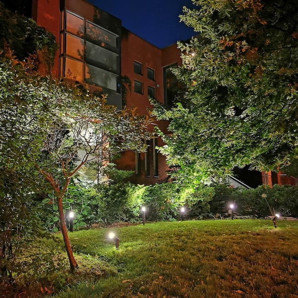 BAZZ Luvia Low Voltage Black Landscape Bollard Kit with