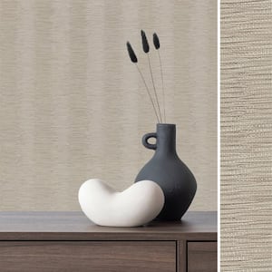 Pearl Barley Textured Non-Pasted Wallpaper Roll (Covers 15.33 Sq. Ft.)