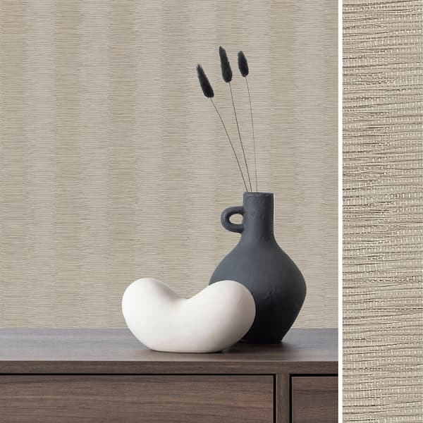 Pearl Barley Textured Non-Pasted Wallpaper Roll (Covers 15.33 Sq. Ft.)
