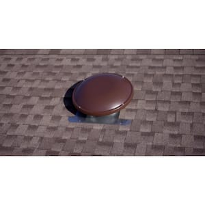 144 sq. in. NFA Galvanized Steel Static Dome Roof Vent in Brown