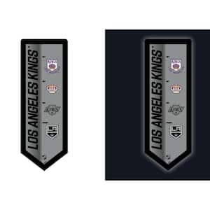 Los Angeles Kings 23 in. x 9 in. Pennant Vintage Logo Plug-In LED Lighted Sign