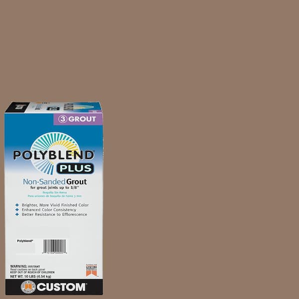 Custom Building Products Polyblend Plus #105 Earth 10 lb. Unsanded Grout