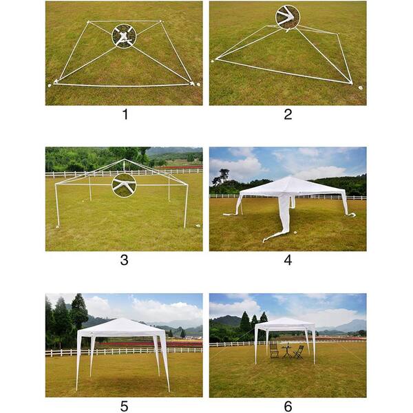 Afoxsos 10 ft. x 10 ft. Canopy Party Tent Event Tent Outdoor Afoxsos 10 ft. x 10 ft. Canopy Party Tent Event Tent Outdoor