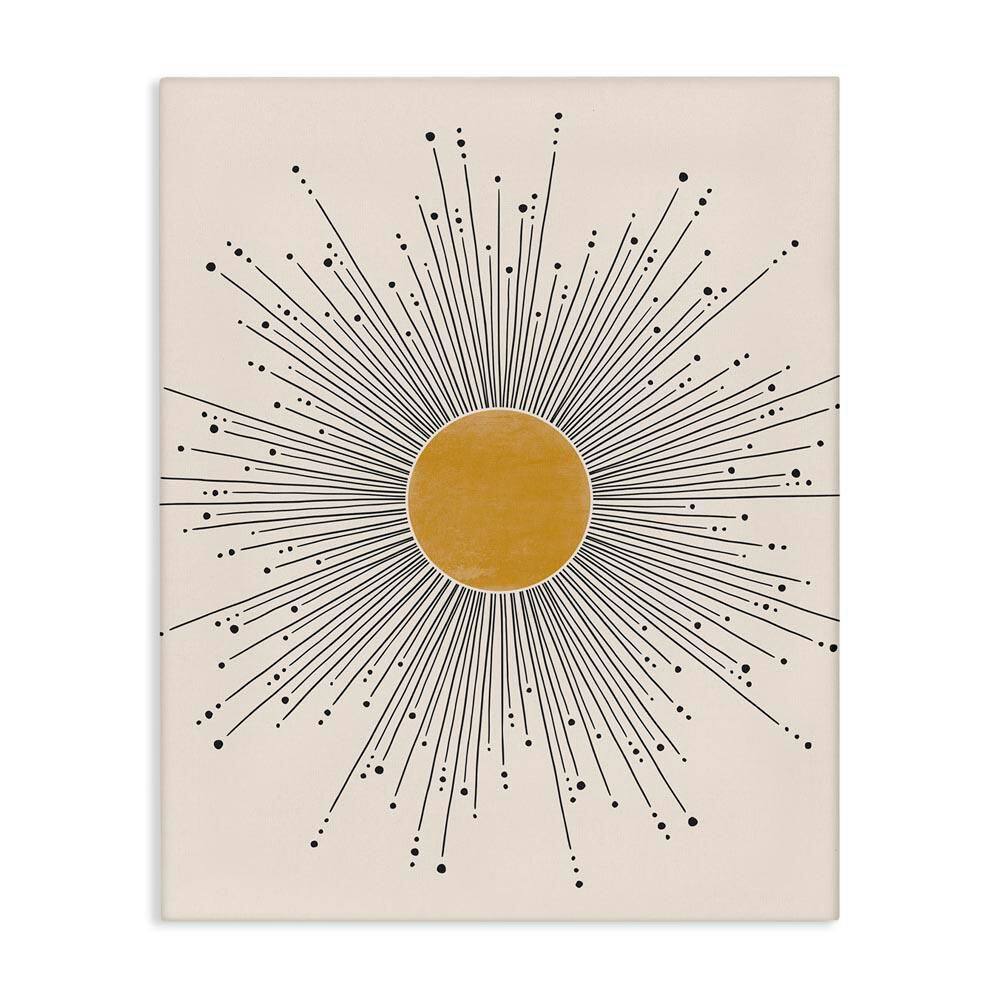 Art Deco Summer Sun Geometric Line Bursts by JJ Design House LLC Unframed Graphic Art Print Astronomy 20 in. x 16 in. price history on PriceWatchPro