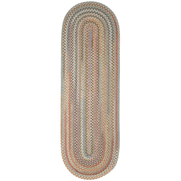 Greenwich Seaweed Multi 2 ft. x 8 ft. Indoor Braided Runner Rug