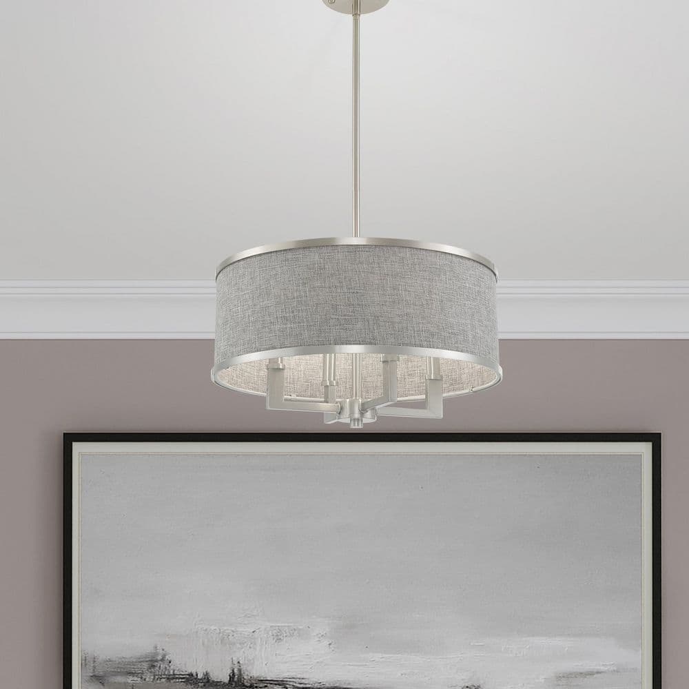 Armitage 4 Light Brushed Nickel Pendant Chandelier price history on PriceWatchPro
